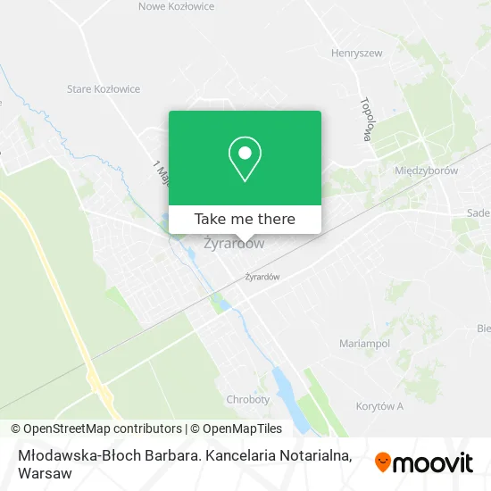 Карта Młodawska-Błoch Barbara. Kancelaria Notarialna