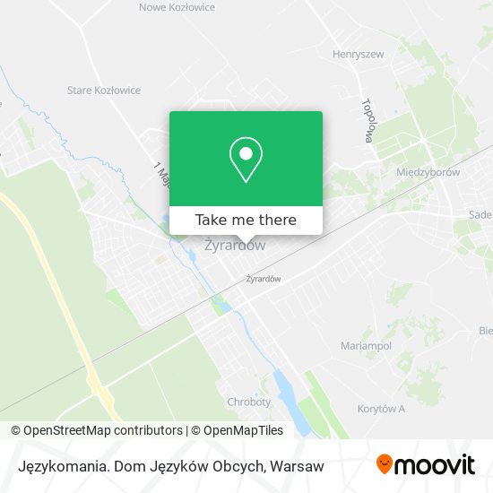 Językomania. Dom Języków Obcych map