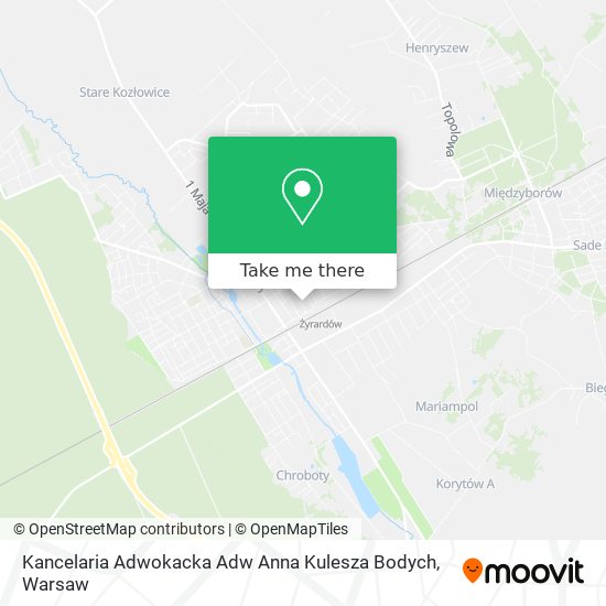 Kancelaria Adwokacka Adw Anna Kulesza Bodych map