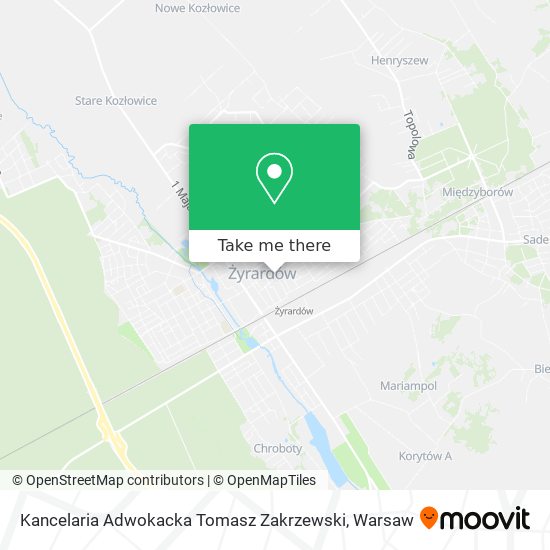 Kancelaria Adwokacka Tomasz Zakrzewski map