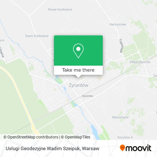 Usługi Geodezyjne Wadim Szeipuk map