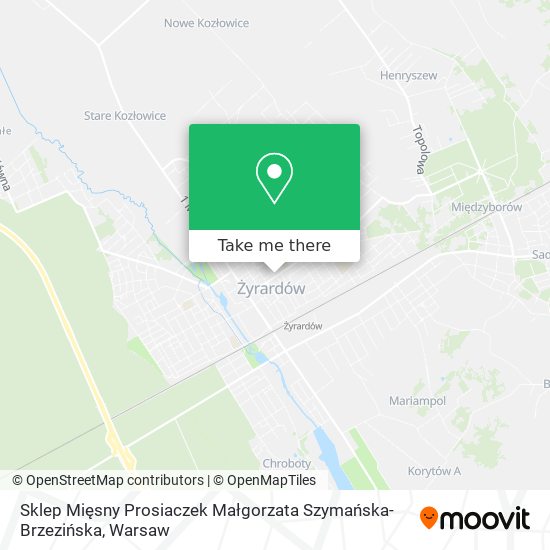 Sklep Mięsny Prosiaczek Małgorzata Szymańska-Brzezińska map