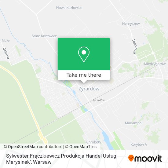 Sylwester Frączkiewicz Produkcja Handel Usługi Marysinek' map