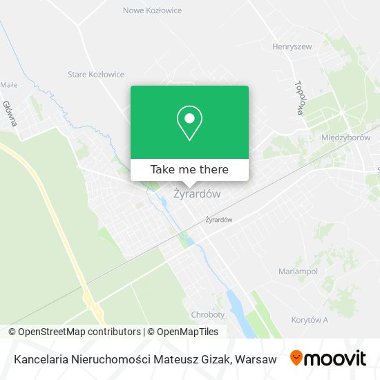 Kancelaria Nieruchomości Mateusz Gizak map