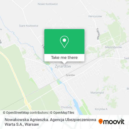 Nowakowska Agnieszka. Agencja Ubezpieczeniowa Warta S.A. map