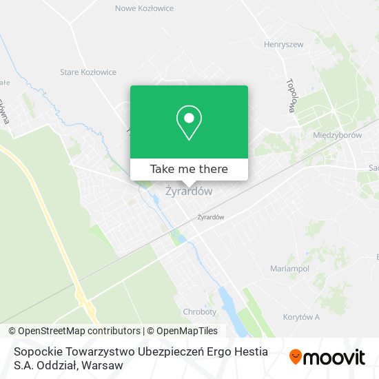 Sopockie Towarzystwo Ubezpieczeń Ergo Hestia S.A. Oddział map