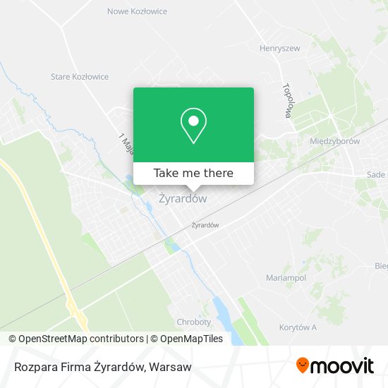 Rozpara Firma Żyrardów map