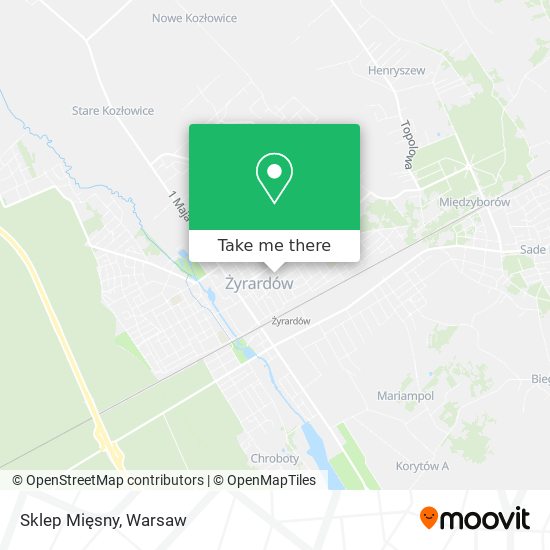 Sklep Mięsny map