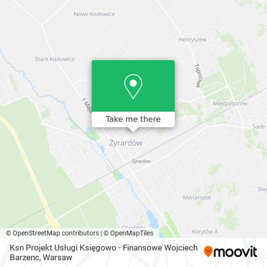 Ksn Projekt Usługi Księgowo - Finansowe Wojciech Barzenc map