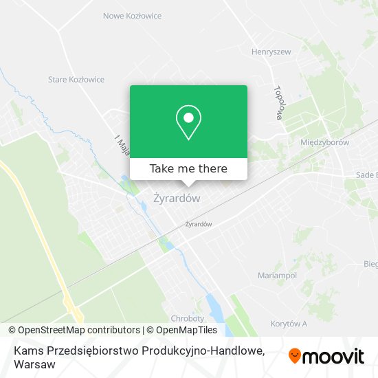 Kams Przedsiębiorstwo Produkcyjno-Handlowe map