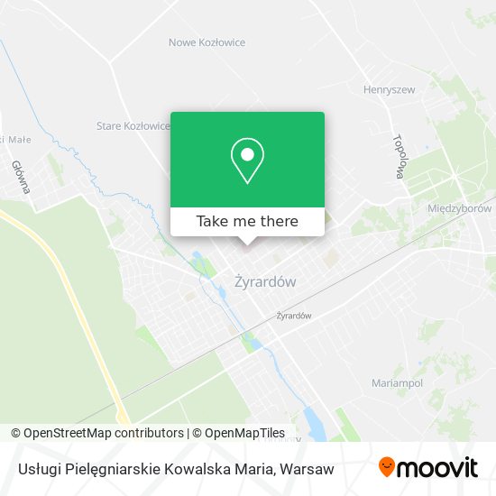 Usługi Pielęgniarskie Kowalska Maria map