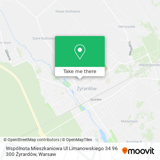 Wspólnota Mieszkaniowa Ul Limanowskiego 34 96 300 Żyrardów map