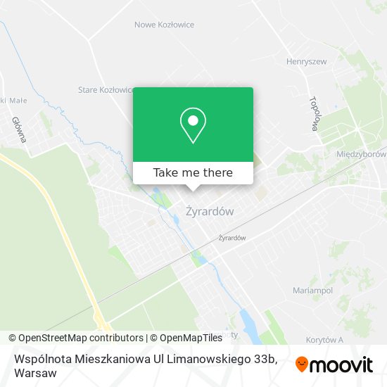 Wspólnota Mieszkaniowa Ul Limanowskiego 33b map