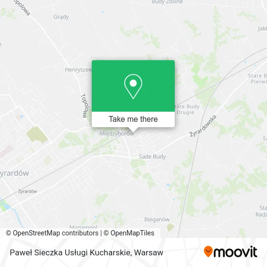 Paweł Sieczka Usługi Kucharskie map