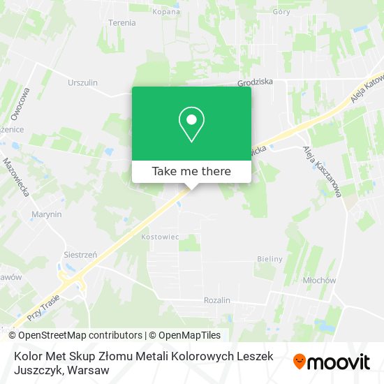 Kolor Met Skup Złomu Metali Kolorowych Leszek Juszczyk map