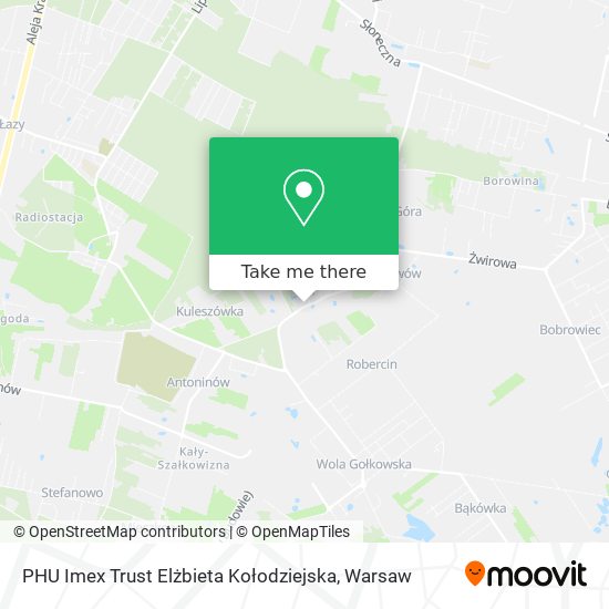 PHU Imex Trust Elżbieta Kołodziejska map