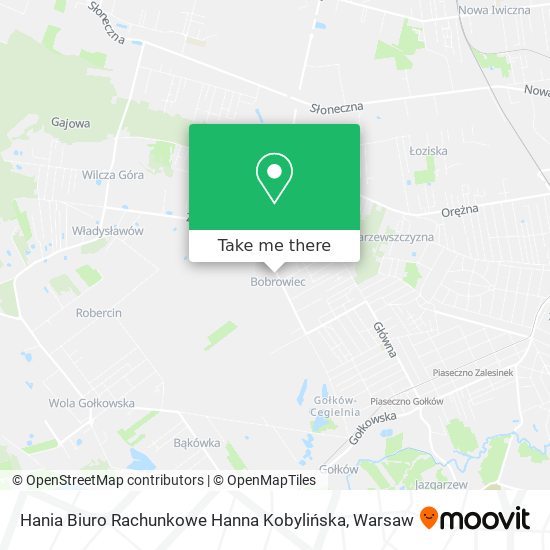 Hania Biuro Rachunkowe Hanna Kobylińska map