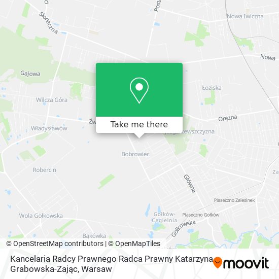 Kancelaria Radcy Prawnego Radca Prawny Katarzyna Grabowska-Zając map