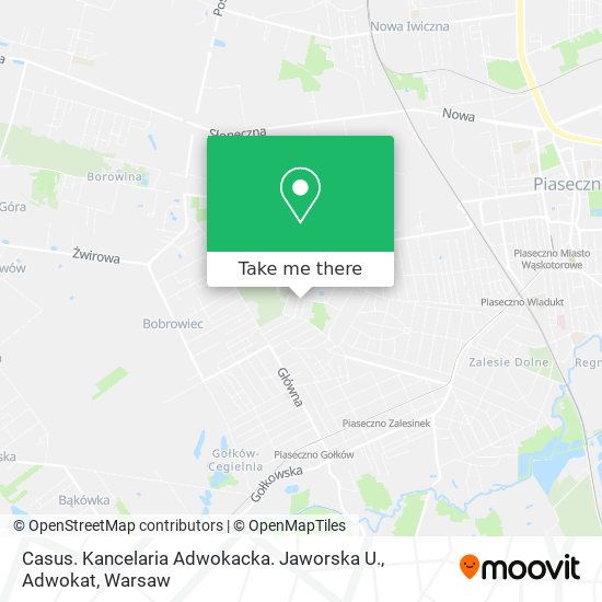 Casus. Kancelaria Adwokacka. Jaworska U., Adwokat map