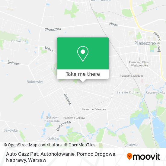 Auto Cazz Pat. Autoholowanie, Pomoc Drogowa, Naprawy map