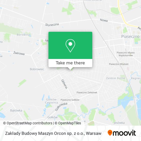 Zakłady Budowy Maszyn Orcon sp. z o.o. map