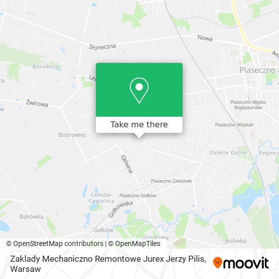 Zaklady Mechaniczno Remontowe Jurex Jerzy Pilis map