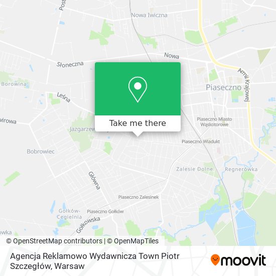 Agencja Reklamowo Wydawnicza Town Piotr Szczegłów map