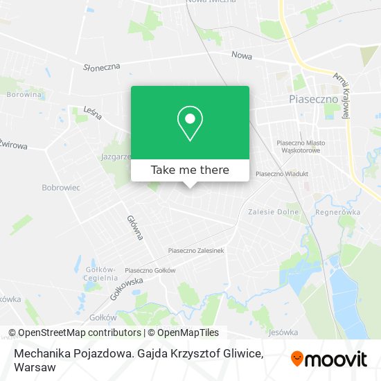 Mechanika Pojazdowa. Gajda Krzysztof Gliwice map