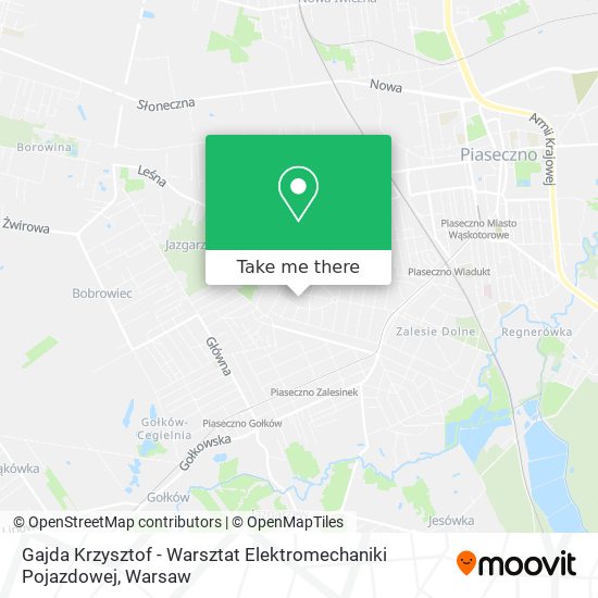 Gajda Krzysztof - Warsztat Elektromechaniki Pojazdowej map