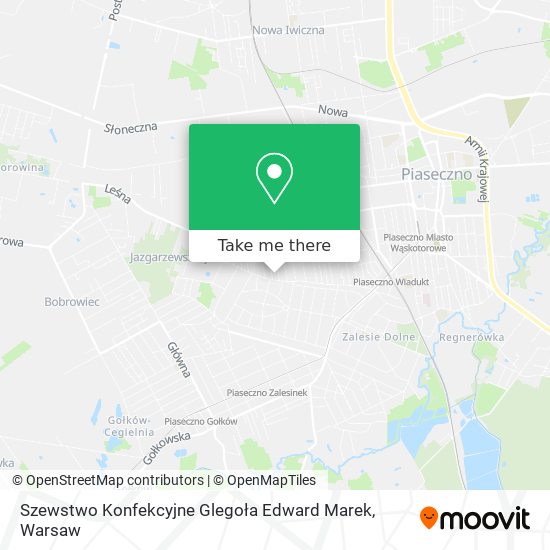 Szewstwo Konfekcyjne Glegoła Edward Marek map