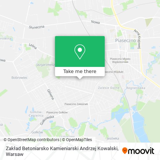 Zakład Betoniarsko Kamieniarski Andrzej Kowalski map