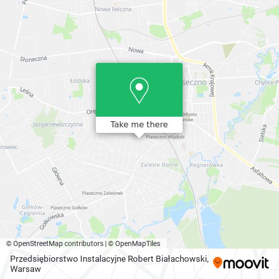 Карта Przedsiębiorstwo Instalacyjne Robert Białachowski