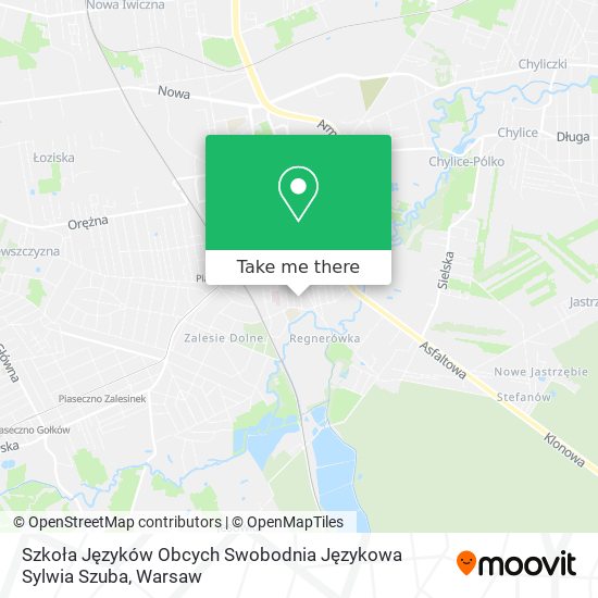 Szkoła Języków Obcych Swobodnia Językowa Sylwia Szuba map