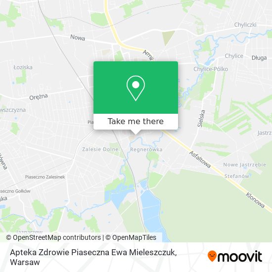 Apteka Zdrowie Piaseczna Ewa Mieleszczuk map