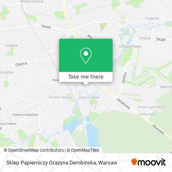 Sklep Papierniczy Grażyna Dembińska map