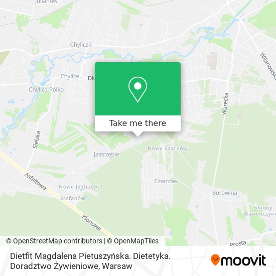 Dietfit Magdalena Pietuszyńska. Dietetyka. Doradztwo Żywieniowe map