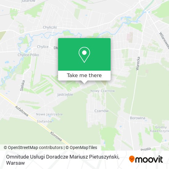 Omnitude Usługi Doradcze Mariusz Pietuszyński map