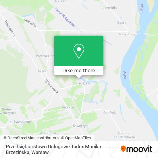 Przedsiębiorstawo Usługowe Tadex Monika Brzezińska map