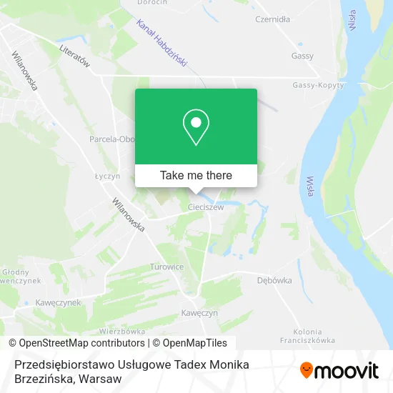 Przedsiębiorstawo Usługowe Tadex Monika Brzezińska map