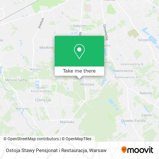 Ostoja Stawy Pensjonat i Restauracja map