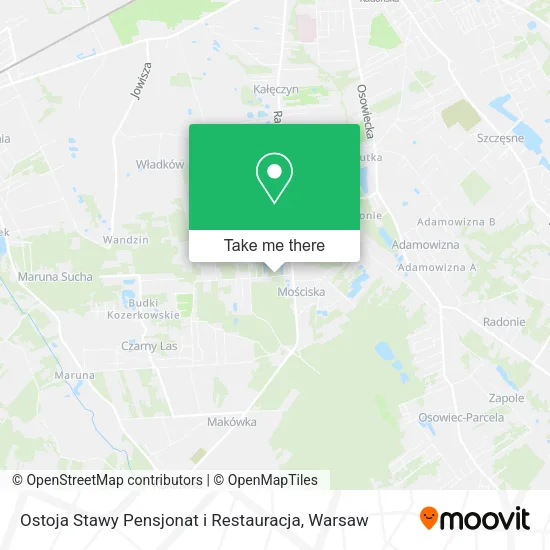 Ostoja Stawy Pensjonat i Restauracja map