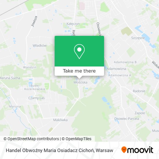 Handel Obwoźny Maria Osiadacz Cichoń map