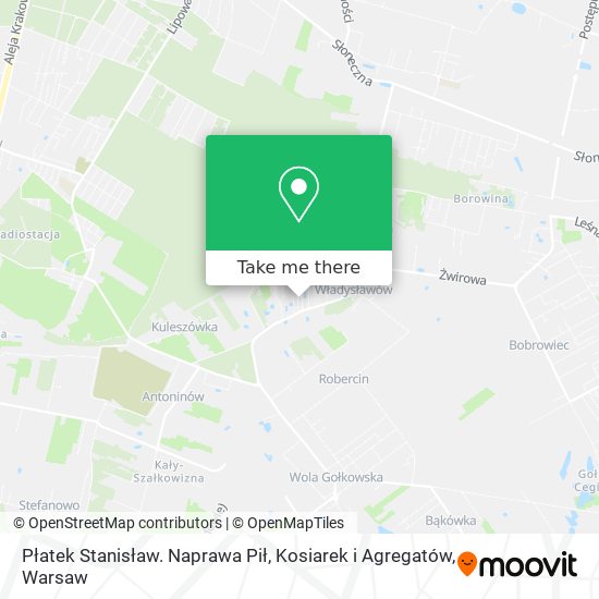 Płatek Stanisław. Naprawa Pił, Kosiarek i Agregatów map