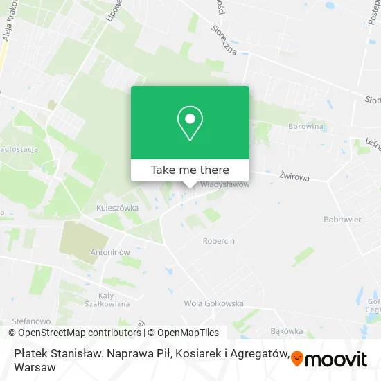 Карта Płatek Stanisław. Naprawa Pił, Kosiarek i Agregatów