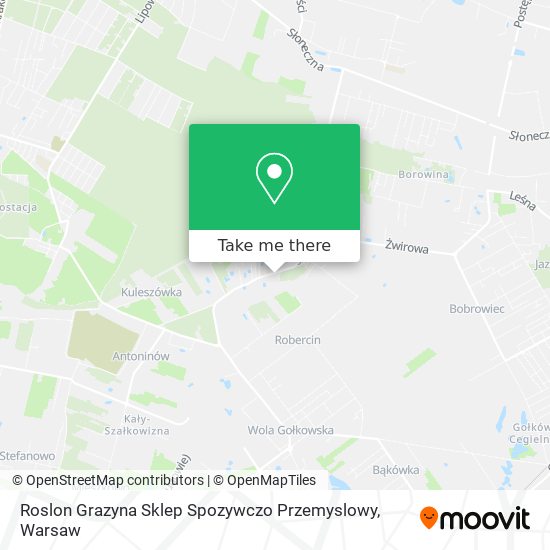 Карта Roslon Grazyna Sklep Spozywczo Przemyslowy