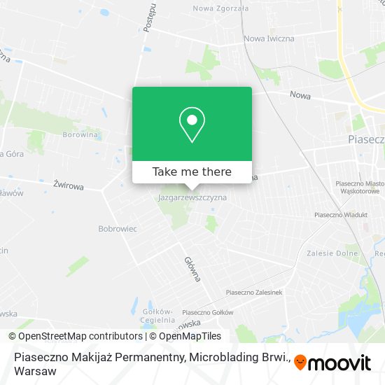 Piaseczno Makijaż Permanentny, Microblading Brwi. map