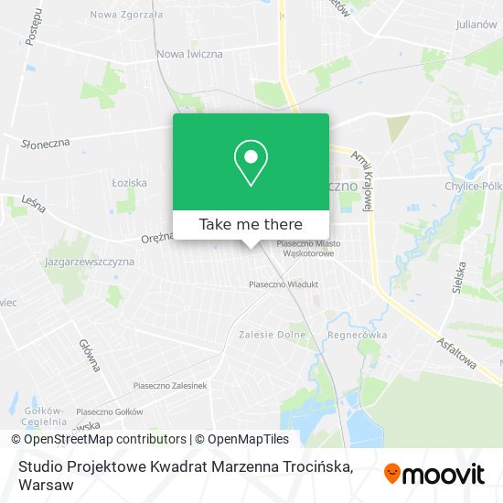 Studio Projektowe Kwadrat Marzenna Trocińska map