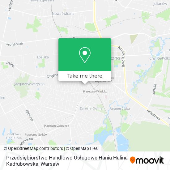 Przedsiębiorstwo Handlowo Usługowe Hania Halina Kadłubowska map