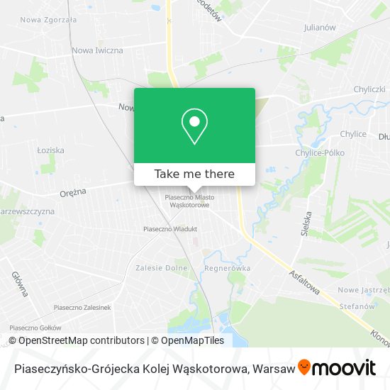 Piaseczyńsko-Grójecka Kolej Wąskotorowa map