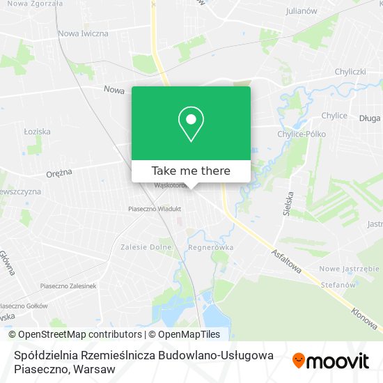 Spółdzielnia Rzemieślnicza Budowlano-Usługowa Piaseczno map